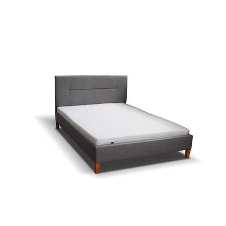 Čalouněná postel KAROLINA šedá rozměr 160x200 cm TT-FURNITURE